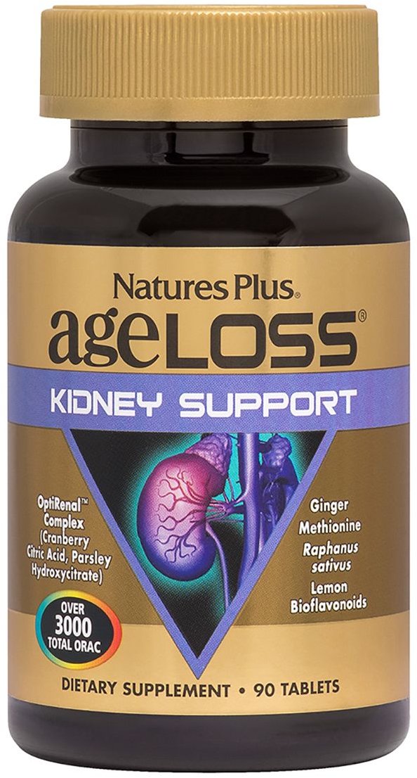 

Nature's Plus Age Loss, Kidney Support 90 Tablets (NTP8008)