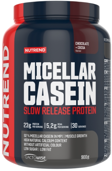 

Nutrend Micellar Casein 900 g / 20 servings / chocolate+cocoa