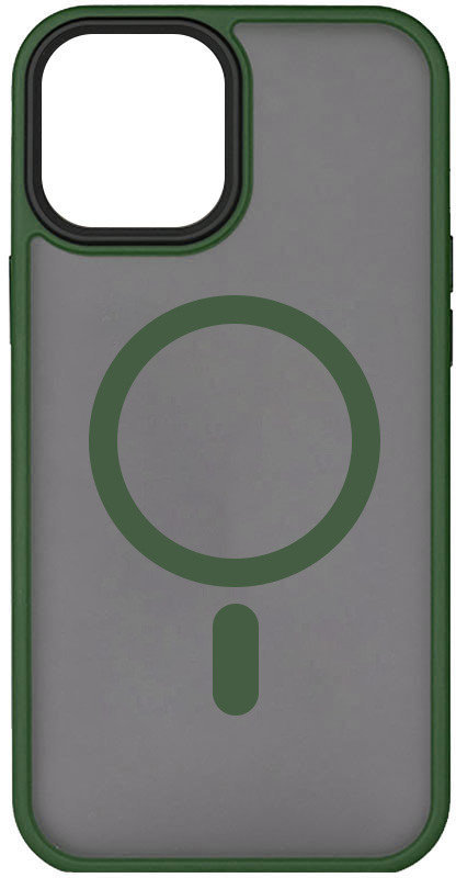 

Mobile Case TPU+PC Metal Buttons with MagSafe Green для iPhone 15