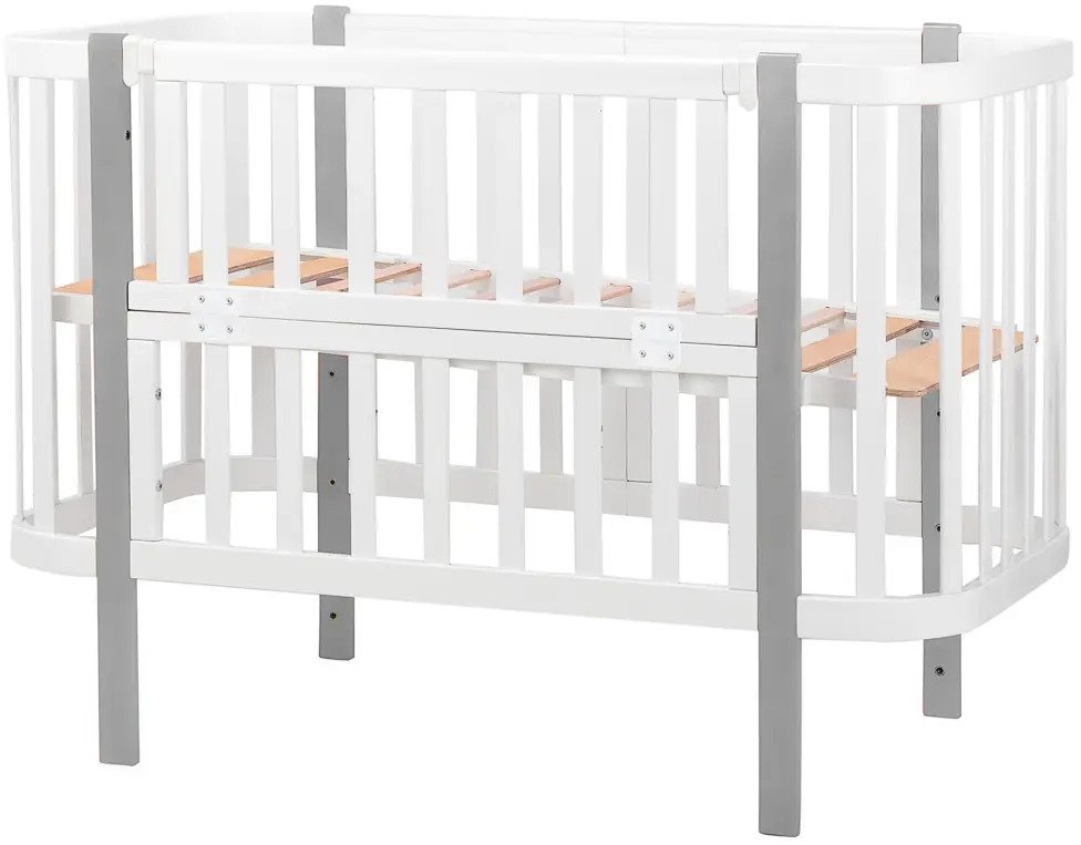 

Дитяче ліжечко Babyroom Місяць 120x60 см білий - сірий (625552)