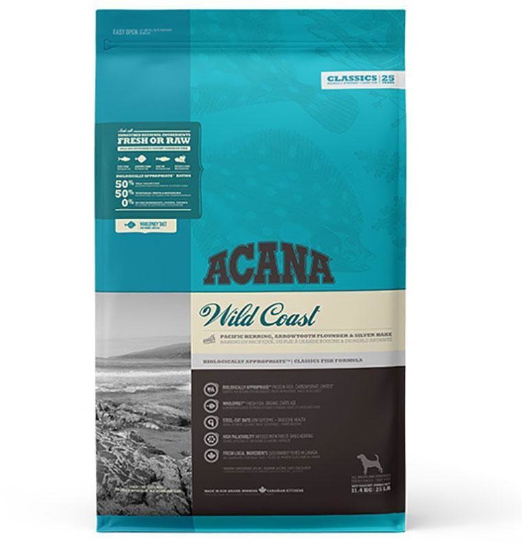 Акція на Сухой корм Acana Wild Coast для собак всех пород с рыбой 11.4 кг (a56212) від Stylus