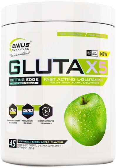 

Genius Nutrition Gluta X5 405 g/45 servings/ Green apple