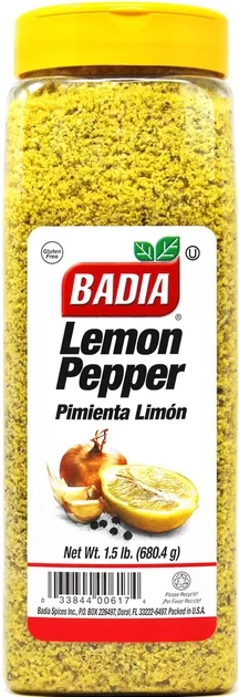 

Приправа Badia Лимонный перец 680.4 г (033844006174)