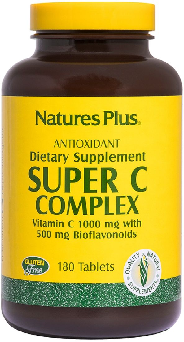 

Nature's Plus Super C complex 500 mg Супер комплекс вітаміну С 90 таблеток