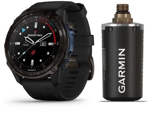 

Garmin Descent Mk3i 51mm Carbon Grey Dlc Titanium з Black Silicone Band та Descent T2 Transceiver (BNDL-DMK3-51CGDT2)