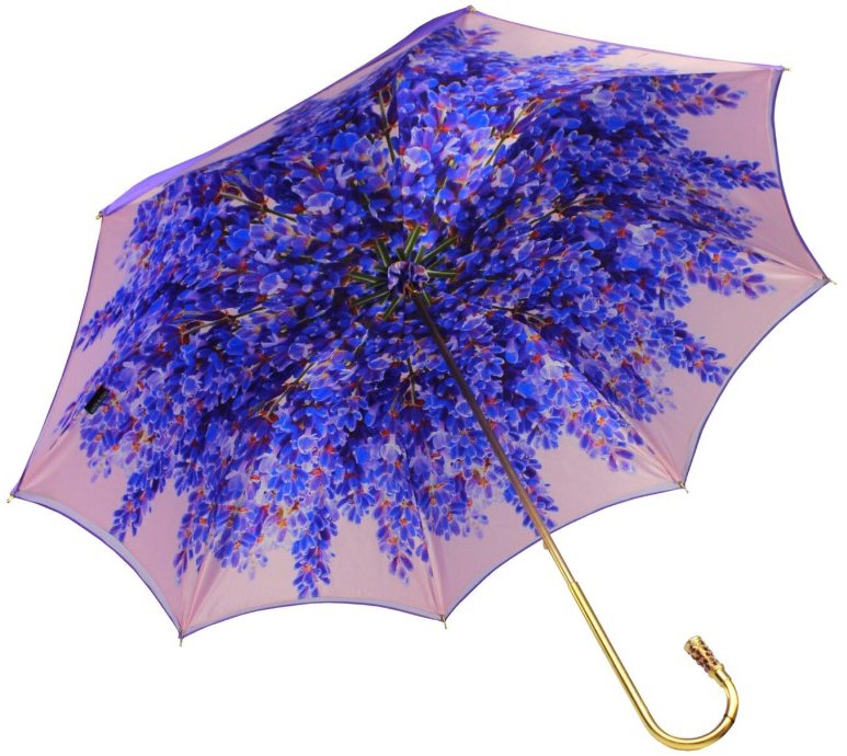 Акція на Жіночий парасольку-тростину Walking Sticks Purple Lavender фіолетовий (OM251V-WS48V) від Y.UA