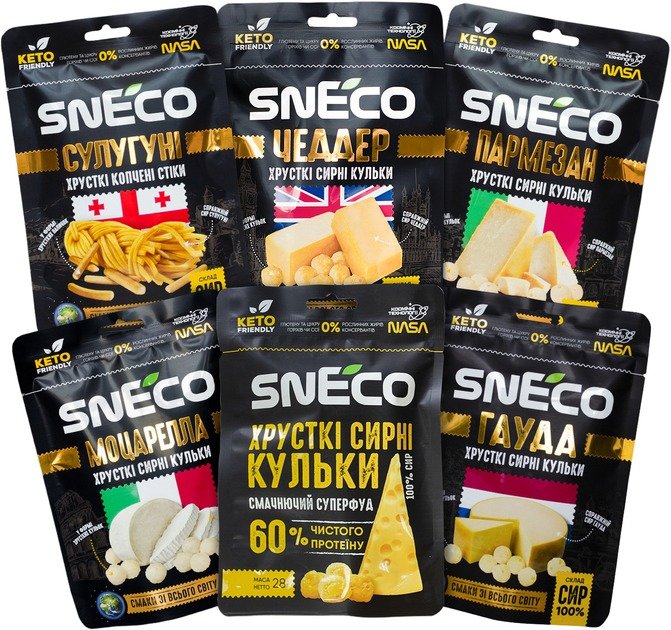 

Набір сиру хрусткого snEco Optimal сушений 6 шт 168 г (4823095009910)