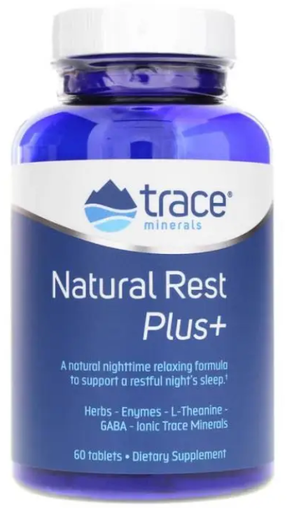 Акція на Trace Minerals NaturalRest Plus+ Nighttime relaxing formula Поддержка сна 60 таблеток від Stylus