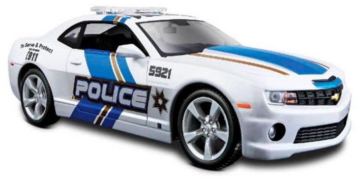 

Автомодель Maisto (1:24) 2010 Chevrolet Camaro Ss Rs Police белый (31208 white)