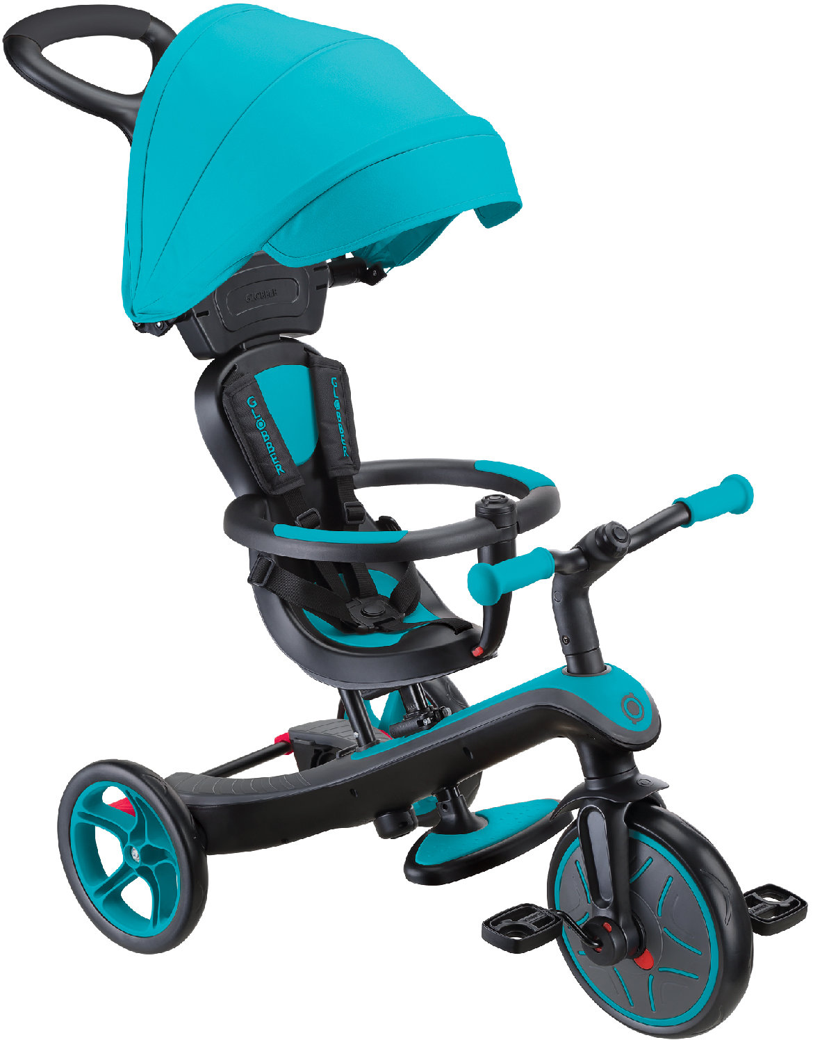 

Велосипед детский Globber Explorer Trike 4в1 Deluxe Play бирюзовый (634-105)