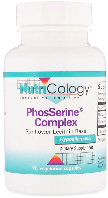 

Nutricology PhosSerine Complex 90 Veg Caps Фосфатидилсерин комплекс