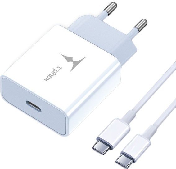 

T-PHOX USB-C Wall Charger 18W White with USB-C Сable