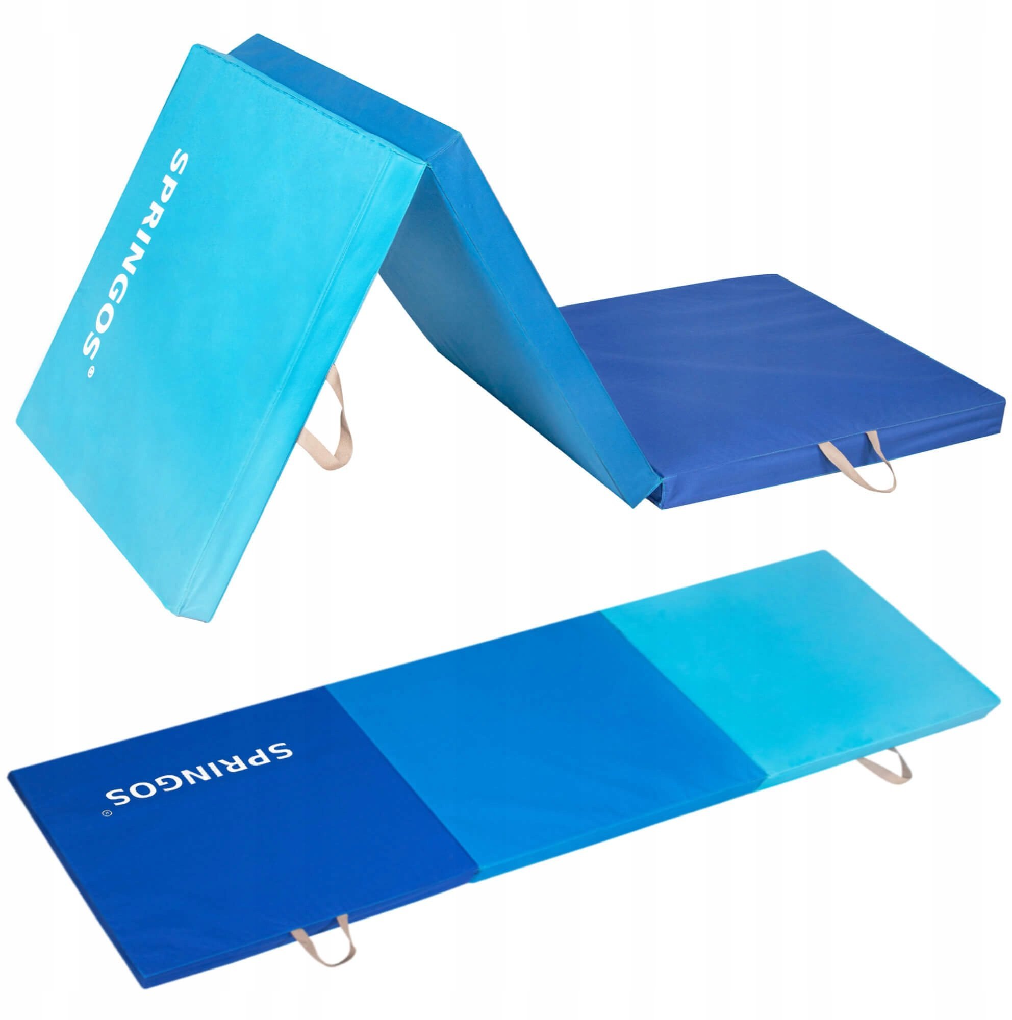 Акція на Мат гимнастический складной Springos 180 x 60 x 5.5 cм Blue (FA0063) від Stylus