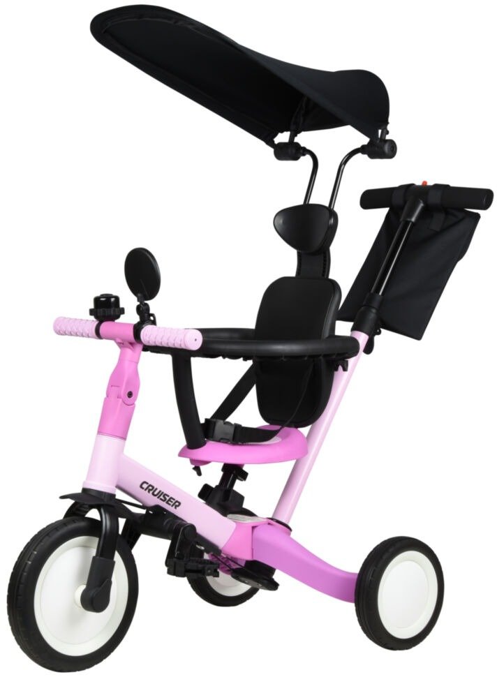 Акція на Велосипед-беговел Tri-cycle 6in1 Cruiser Versa 6в1 розовый (Pink) від Stylus