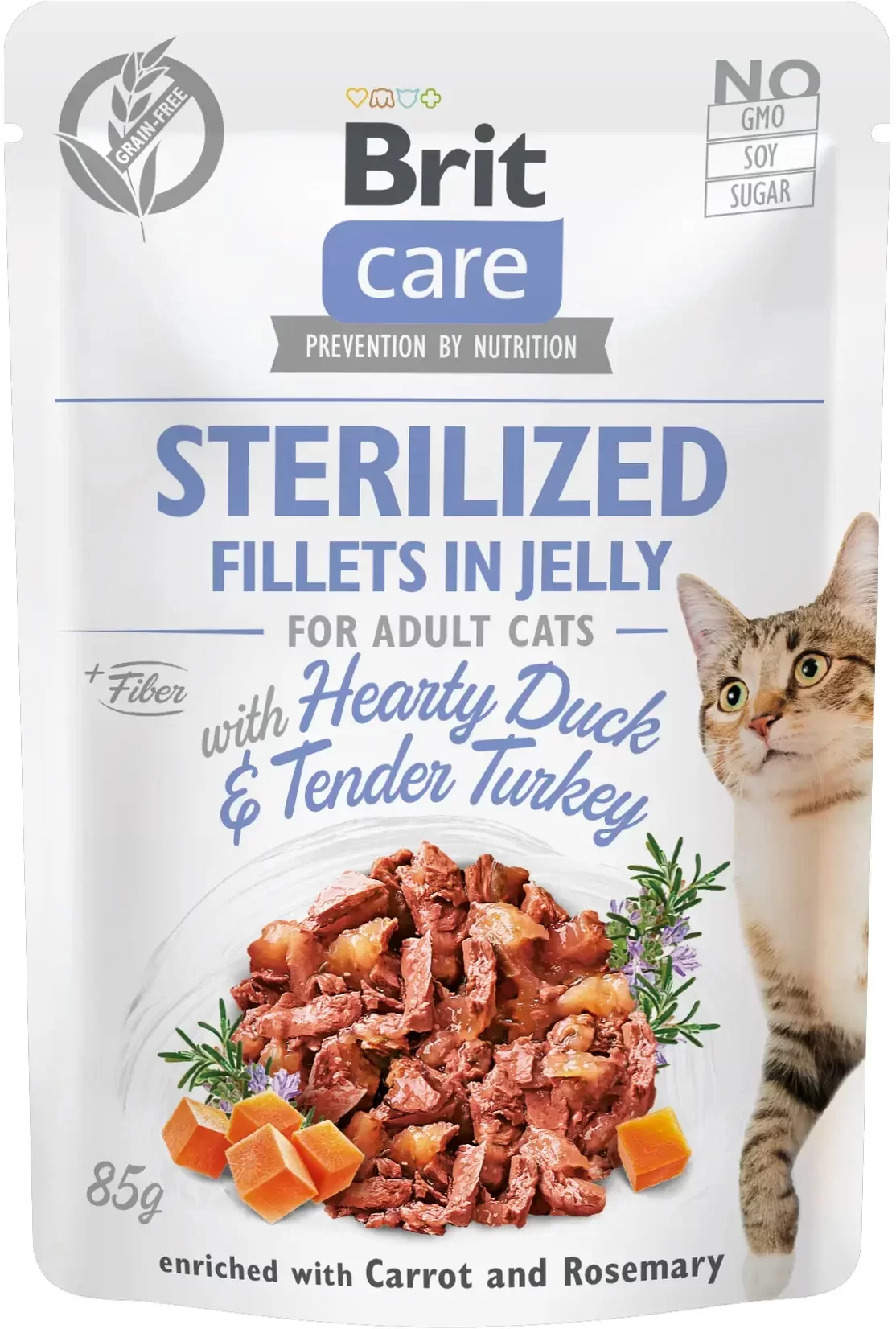 

Brit Care Adult Cat Fillets in Jelly Steril Duck&Turkey pouch 85 г