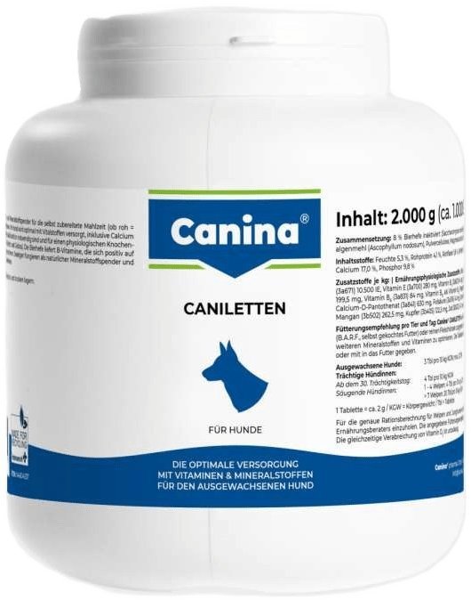 Акція на Витамины Canina Caniletten 2000 г 1000 таб. комплекс для взрослых собак (4027565120321) від Stylus