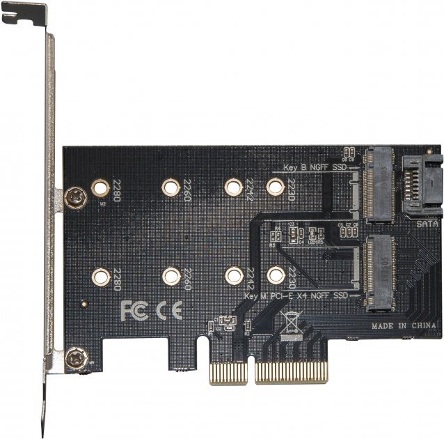 

Frime PCI-E x4 to M.2 (B&M Key) Ngff (ECF-PCIEtoSSD001.LP)