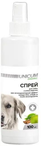 

Спрей от блох и клещей Unicum Organic для собак 100 мл (UN-028)