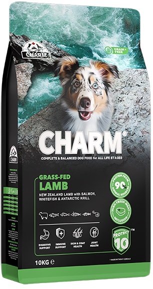 

Сухий корм Charm Grass-Fed Lamb Ягня вигодоване на траві беззернової для собак 10 кг (59667)