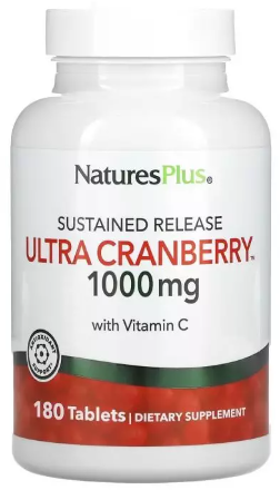 Акція на Natures Plus Ultra Cranberry Клюква с замедленным высвобождением 1000 мг 180 таблеток від Stylus