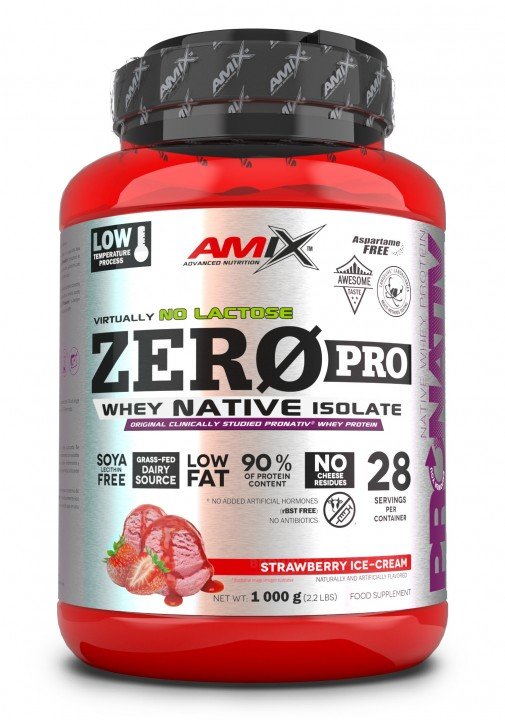 Акція на Amix ZeroPro Protein 1000 g /28 servings/Strawberry Ice-Cream від Stylus