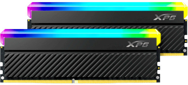 Акція на Adata 64 Gb (2x32GB) DDR4 3600 MHz Xpg Spectrix D45G Rgb Black (AX4U360032G18I-DCBKD45G) від Stylus
