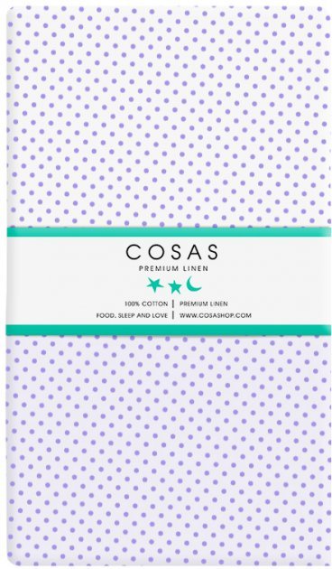 

Простынь Cosas Dots violet lilac 120х60 см (4822052029725)