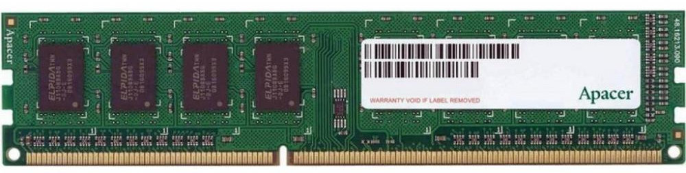 

Apacer 4 Gb DDR3 1600 MHz (AU04GFA60CAQBGC)