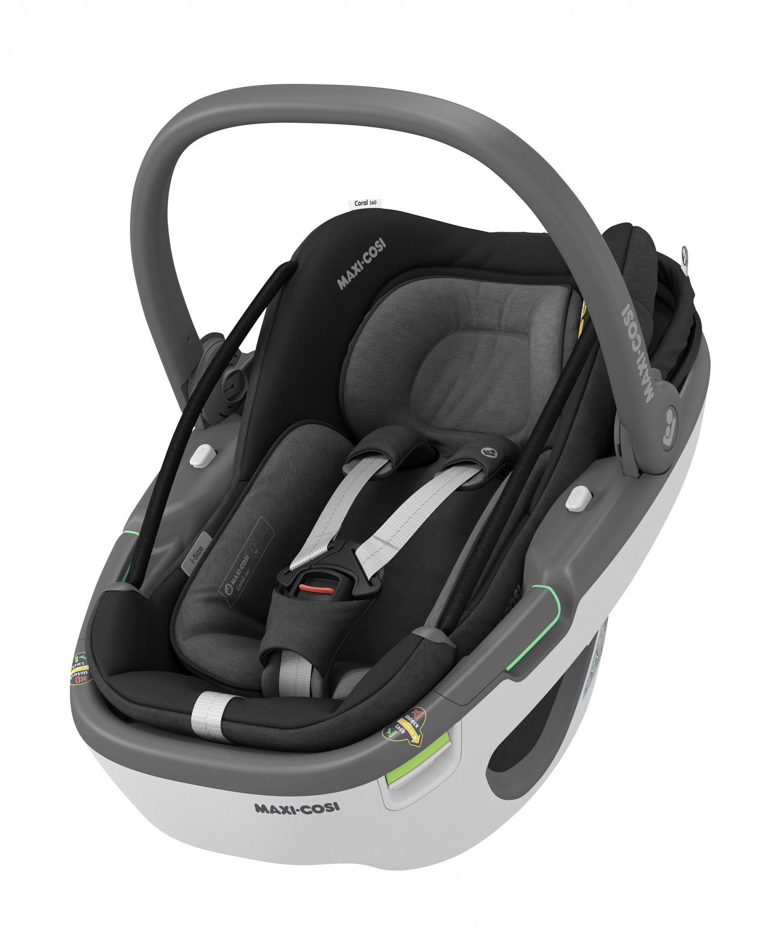 Акція на Автокрісло MAXI-COSI Coral 360 (Essential Grey/Black Shell) (8559050111) від Y.UA