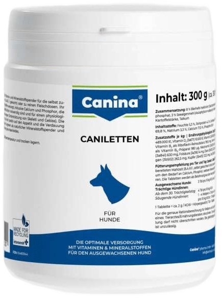 Акція на Витамины Canina Caniletten 300 g 150 таб. комплекс для взрослых собак (4027565120307) від Stylus