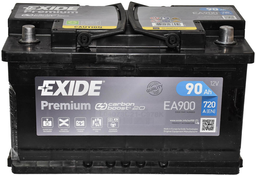 Акція на Автомобільний акумулятор Exide EA900 від Y.UA