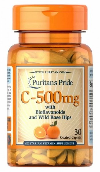 

Puritan's Pride Vitamin C with bioflavonoids And rose hips Витамин C с биофлавоноидами и шиповником 500 mg 30 каплет