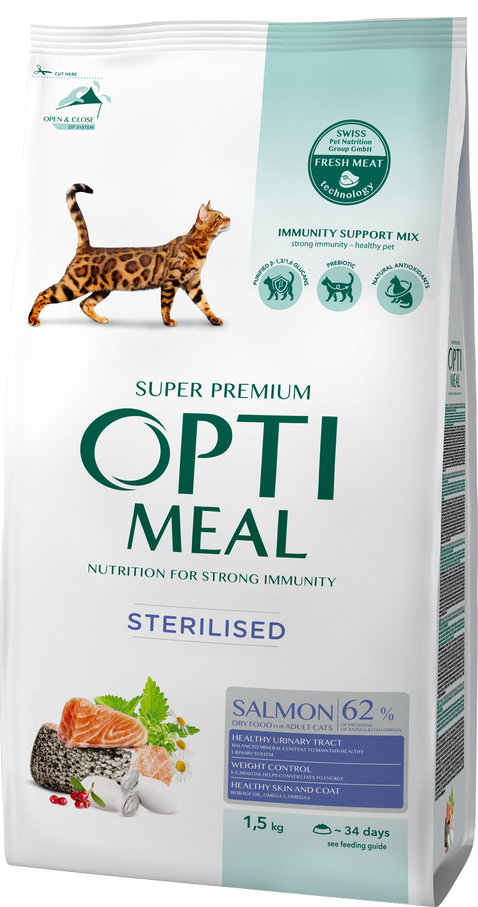 Акція на Сухой корм Optimeal Sterilised cats для стерилизованных кошек с лососем 1.5 кг (4820215368162) від Stylus