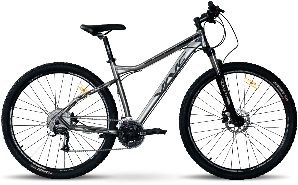Акція на Велосипед Vnc 2023' 27.5" MontRider A7 V1A7-2736-GB 36см (0271) grey (shiny)/black (matt) від Stylus