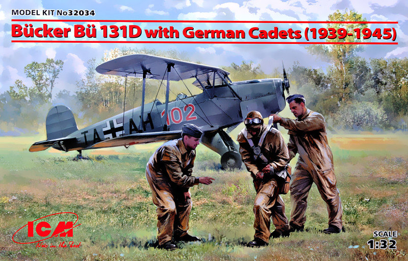 

Самолет Bücker Bü 131D Icm с германскими кадетами (1939-1945 г.)