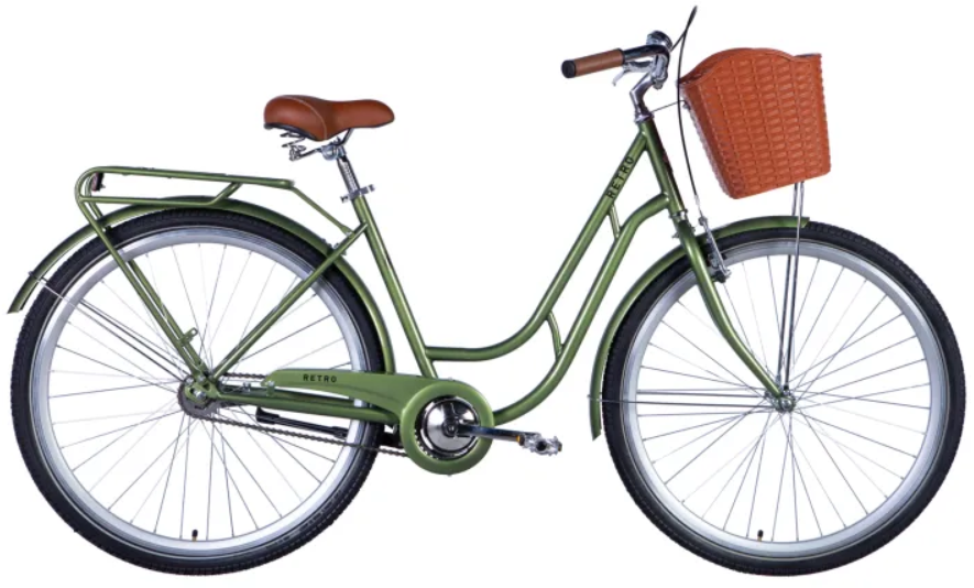 Акція на Dorozhnik Retro Velosteel 28 рама-19" темно-зеленый 2024 (OPS-D-28-394) від Stylus