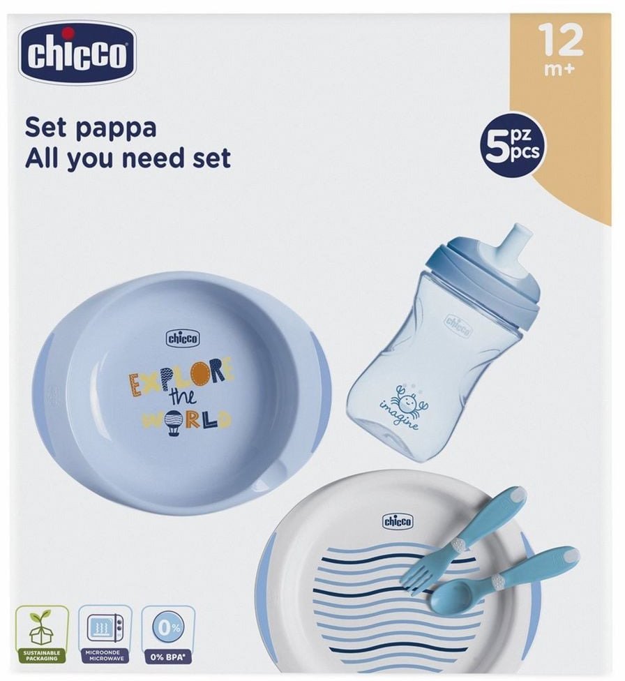 

Подарочный набор посуды Chicco Meal Set от 12м+ (16201.20)