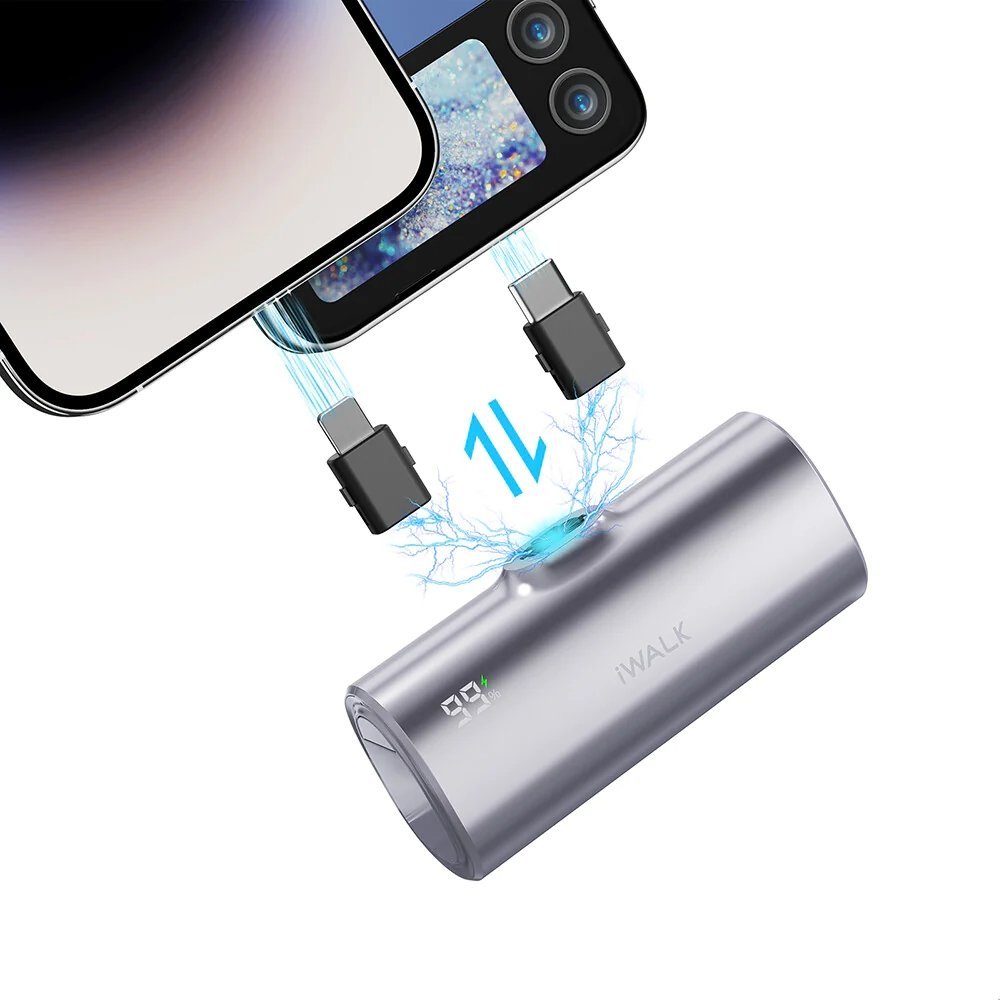 Акція на iWalk Power Bank 5000mAh Linkpod X Silver (LPX001-011A-ES) від Stylus