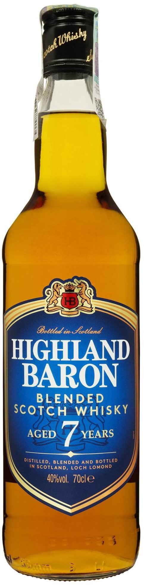 

Віскі Highland Baron Blended Scotch 7 Yo 40% 0.7 л (FSH_5016840013211)