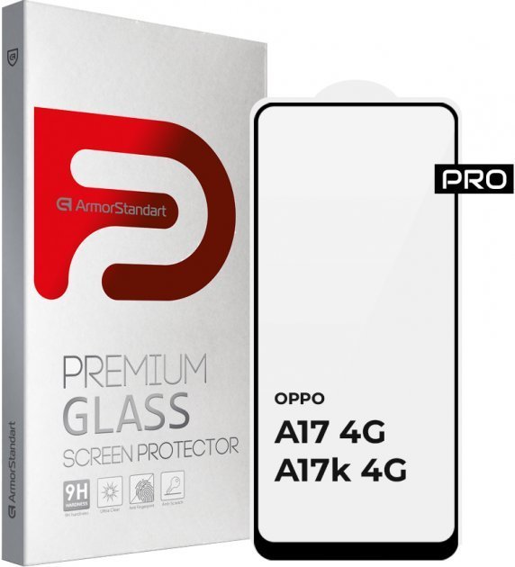 

ArmorStandart Tempered Glass Pro Black для Oppo A17 4G/A17k 4G (ARM64843)