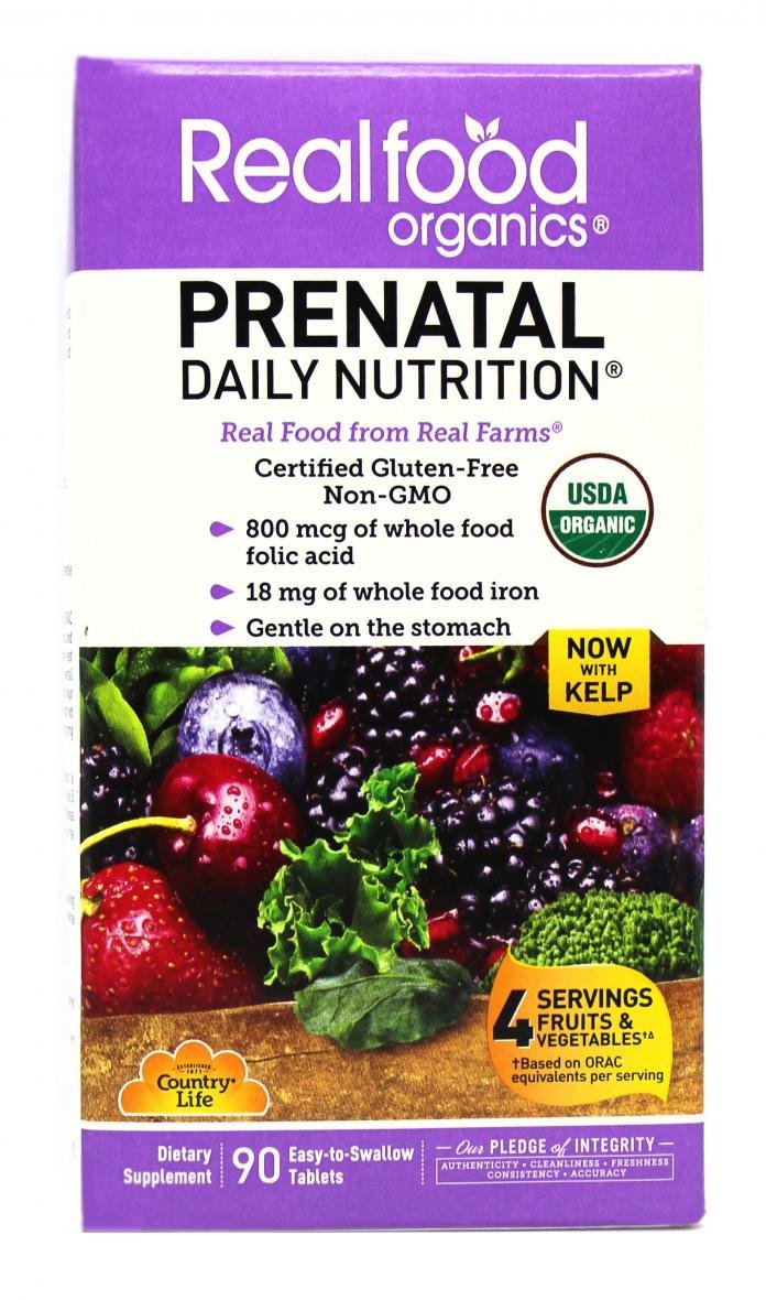 

Country Life Prental Daily Nutrition 90 tabs Органические мультивитамины для беременных