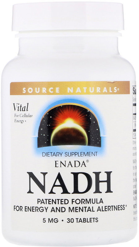 

Source Naturals Nadh ENADA, 5.0 mg, 30 Tab