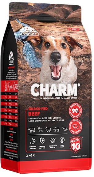 Акція на Сухий корм Charm Grass-Fed Beef Бички вигодовані на траві беззернової для собак 2 кг (59675) від Y.UA