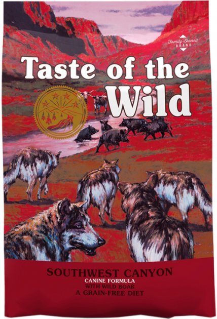 Акція на Сухий корм для собак Taste of the Wild Southwest Canyon Canine Recipe з м'ясом яловичини та кабана (12.2 кг) від Y.UA