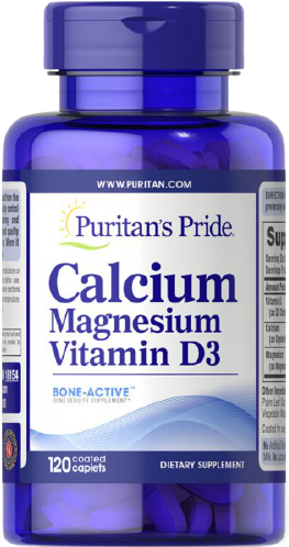 Акція на Puritan's Pride Calcium Magnesium Vitamin D3 Кальций магний витамин D 120 Каплет від Stylus