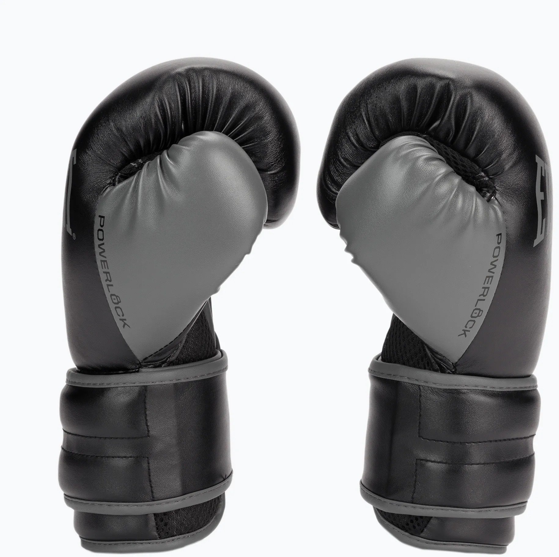 Акція на Боксерские перчатки Everlast Powerlock Training Gloves черный, серый Уни 16 унций (870310-70-816) від Stylus