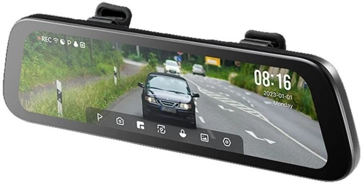 Акція на Автомобильный видеорегистратор Xiaomi 70mai Rearview Dash Cam S500 від Stylus