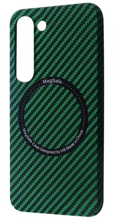 

Wave Carbon Case with MagSafe Green for Samsung S916 Galaxy S23+