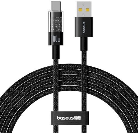 

Baseus Usb Cable to USB-C Gem Fast-Charging Data 100W 2m Black (P10373002111-01)