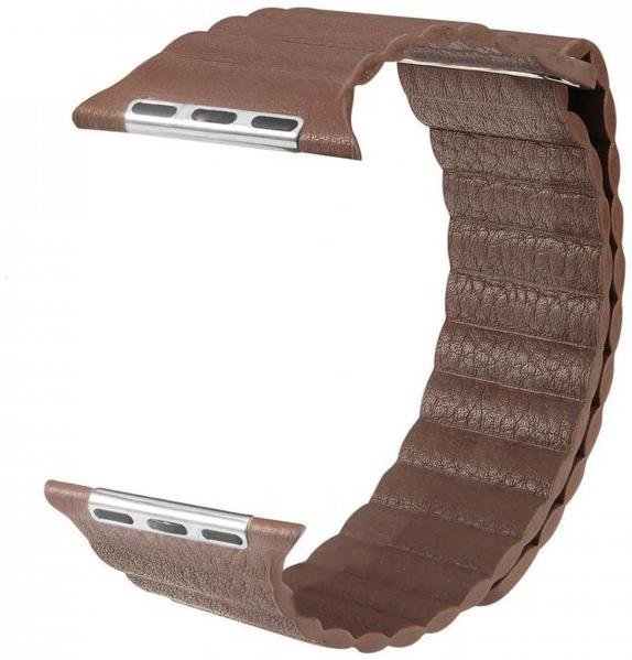 

Fashion Leather Loop Band Brown for Apple Watch 42/44/45mm